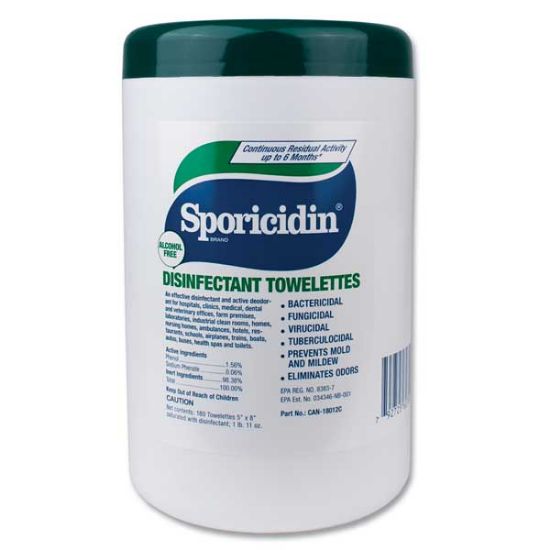 Picture of Sporicidin Disinfectant Towelettes