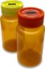 Picture of TimerCap Automatically Displays Time Since Last Opened - Built-in Stopwatch Smart Pill Bottle Cap Medication Reminder Case (Qty 2-4.0 oz Amber Bottles) CRC